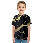 Marble Black, Kiss, Gold, Pretty Kids  Sport Mesh T-Shirt