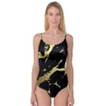 Marble Black, Kiss, Gold, Pretty Camisole Leotard 