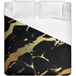 Marble Black, Kiss, Gold, Pretty Duvet Cover (King Size)