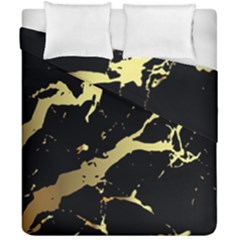 Marble Black, Kiss, Gold, Pretty Duvet Cover Double Side (California King Size) from ArtsNow.com