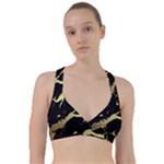 Marble Black, Kiss, Gold, Pretty Sweetheart Sports Bra