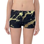 Marble Black, Kiss, Gold, Pretty Reversible Boyleg Bikini Bottoms