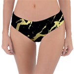 Marble Black, Kiss, Gold, Pretty Reversible Classic Bikini Bottoms