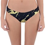 Marble Black, Kiss, Gold, Pretty Reversible Hipster Bikini Bottoms