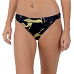 Marble Black, Kiss, Gold, Pretty Band Bikini Bottoms