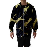 Marble Black, Kiss, Gold, Pretty Kids  Hooded Windbreaker