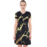 Marble Black, Kiss, Gold, Pretty Adorable in Chiffon Dress