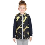 Marble Black, Kiss, Gold, Pretty Kids  Hooded Puffer Vest