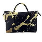 Marble Black, Kiss, Gold, Pretty Carry-on Travel Shoulder Bag