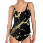 Marble Black, Kiss, Gold, Pretty Tankini Set