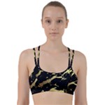 Marble Black, Kiss, Gold, Pretty Line Them Up Sports Bra