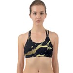 Marble Black, Kiss, Gold, Pretty Back Web Sports Bra