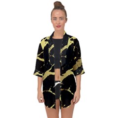 Open Front Chiffon Kimono 