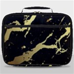 Marble Black, Kiss, Gold, Pretty Full Print Lunch Bag