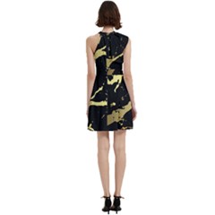 Cocktail Party Halter Sleeveless Dress With Pockets 