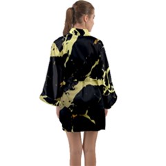 Long Sleeve Satin Kimono 