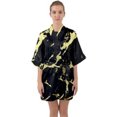 Half Sleeve Satin Kimono  