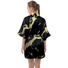 Half Sleeve Satin Kimono  