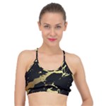 Marble Black, Kiss, Gold, Pretty Basic Training Sports Bra