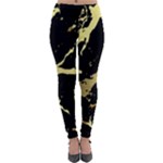 Marble Black, Kiss, Gold, Pretty Lightweight Velour Leggings