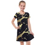 Marble Black, Kiss, Gold, Pretty Kids  Cross Web Dress