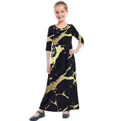 Kids  Quarter Sleeve Maxi Dress 