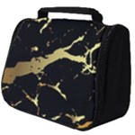 Marble Black, Kiss, Gold, Pretty Full Print Travel Pouch (Big)