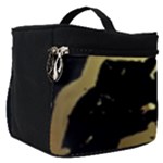 Marble Black, Kiss, Gold, Pretty Make Up Travel Bag (Small)