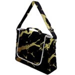 Marble Black, Kiss, Gold, Pretty Box Up Messenger Bag