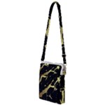 Marble Black, Kiss, Gold, Pretty Multi Function Travel Bag