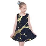 Marble Black, Kiss, Gold, Pretty Kids  Summer Dress