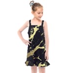 Marble Black, Kiss, Gold, Pretty Kids  Overall Dress