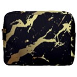 Marble Black, Kiss, Gold, Pretty Make Up Pouch (Large)