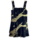 Marble Black, Kiss, Gold, Pretty Kids  Layered Skirt Swimsuit