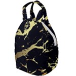 Marble Black, Kiss, Gold, Pretty Travel Backpack