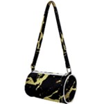 Marble Black, Kiss, Gold, Pretty Mini Cylinder Bag