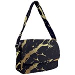 Marble Black, Kiss, Gold, Pretty Courier Bag