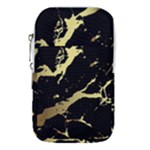 Marble Black, Kiss, Gold, Pretty Waist Pouch (Small)