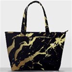 Marble Black, Kiss, Gold, Pretty Back Pocket Shoulder Bag 