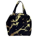 Marble Black, Kiss, Gold, Pretty Boxy Hand Bag