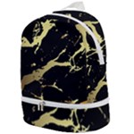 Marble Black, Kiss, Gold, Pretty Zip Bottom Backpack