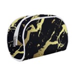 Marble Black, Kiss, Gold, Pretty Make Up Case (Small)