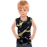 Marble Black, Kiss, Gold, Pretty Kids  Sport Tank Top