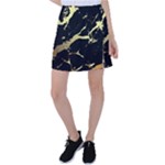 Marble Black, Kiss, Gold, Pretty Tennis Skirt