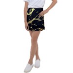 Marble Black, Kiss, Gold, Pretty Kids  Tennis Skirt