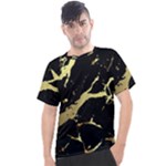 Marble Black, Kiss, Gold, Pretty Men s Sport Top