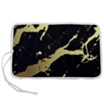 Marble Black, Kiss, Gold, Pretty Pen Storage Case (M)