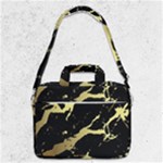 Marble Black, Kiss, Gold, Pretty MacBook Pro 13  Shoulder Laptop Bag 