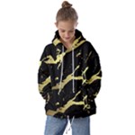 Marble Black, Kiss, Gold, Pretty Kids  Oversized Hoodie