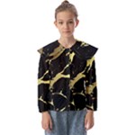 Marble Black, Kiss, Gold, Pretty Kids  Peter Pan Collar Blouse